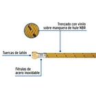 Manguera para gas, vinilo, 3/8' flare, 60 cm, FOSET 2