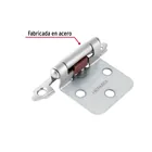 Bolsa 2 bisagras parche de 7 cm, níquel satinado, HERMEX 2