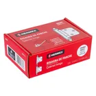 Bolsa 2 bisagras parche de 7 cm, níquel satinado, HERMEX 5