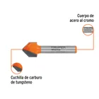 Broca para router, corte en 'V', 1/2', TRUPER 2