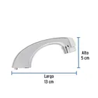 Cuello nariz corta para mezcladora de lavabo, cromo, BASIC 3