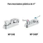 Cuello nariz corta para mezcladora de lavabo, cromo, BASIC 4