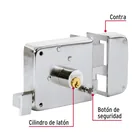 Cerradura sobreponer der instala-fácil, cromada, tradicional 5