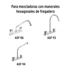 Bolsa con 2 cartuchos cerámicos para mezcladora AQF-86 FOSET 3