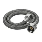 Manguera p/WC, vinilo gris, 1/2' x 7/8', 60 cm 1