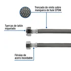 Manguera p/WC, vinilo gris, 1/2' x 7/8', 60 cm 2