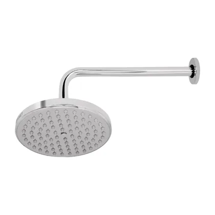 Regadera cromo 8' plato redondo, con brazo, FOSET ELEMENT