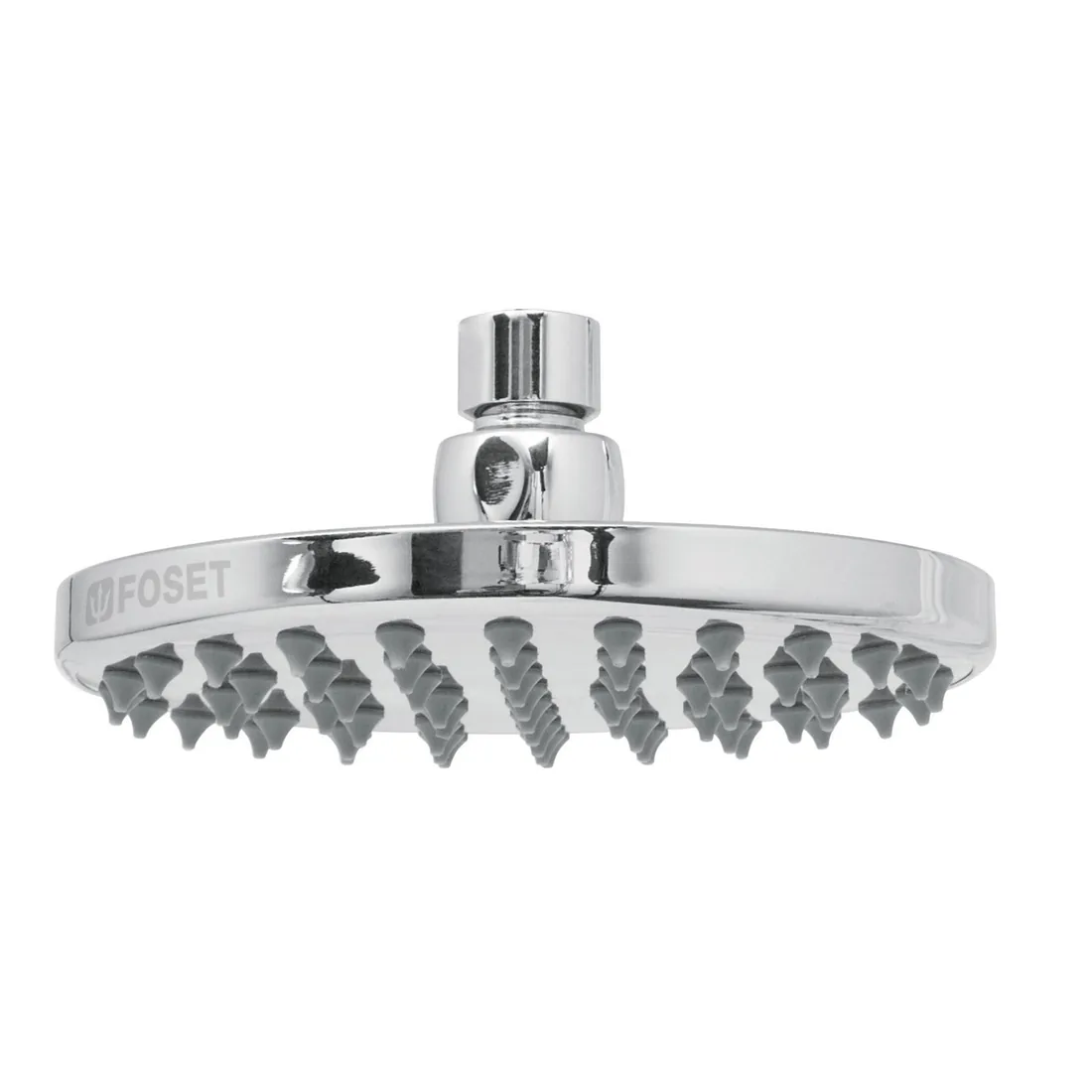 Regadera cromo 6' plato redondo, sin brazo, FOSET ELEMENT