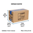 Regadera cromo 6' plato redondo, sin brazo, FOSET ELEMENT 10