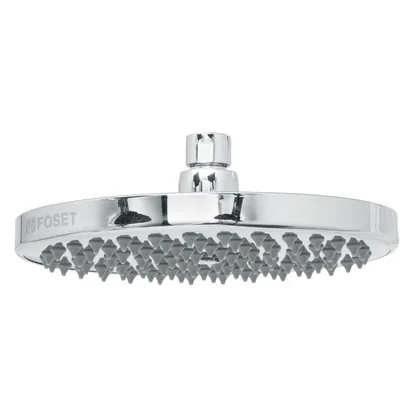 Regadera cromo 8' plato redondo, sin brazo, FOSET ELEMENT